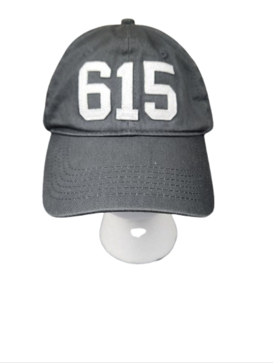 Code Word Hats Other - Gray '615' Embroidered Cotton Baseball Cap Nash On Back (Code) Word Hats Vandy